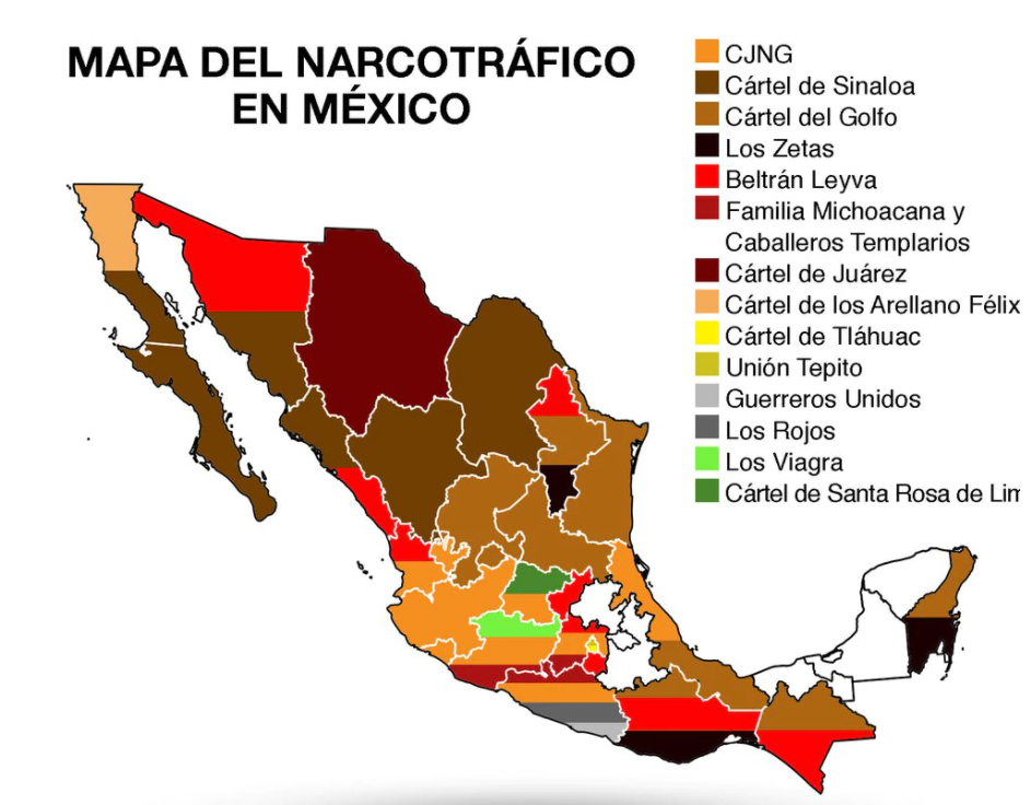 El Mapa Del Narcotráfico En México 2021 Sobre La Mesa Mx 7601