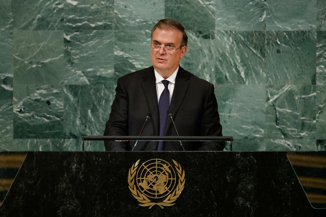 Marcelo Ebrard presenta ante la ONU plan de paz para Ucrania